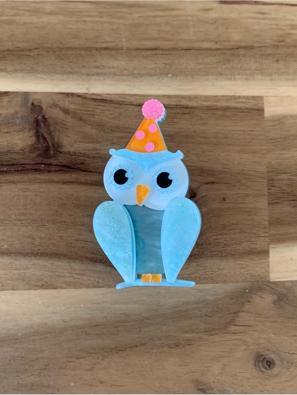 Erstwilder Having a Hoot Brooch owl bird pin NWOT